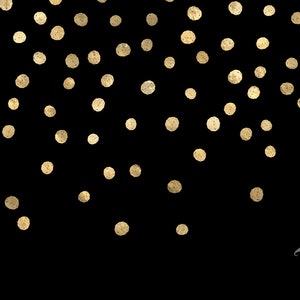 Black and Gold Confetti Digital Paper, Confetti Gold Foil Backgrounds ...
