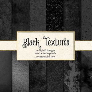 Black Textures Digital Paper, printable scrapbook paper, scrapbooking background, glitter, grunge, old paper texture, leather texture