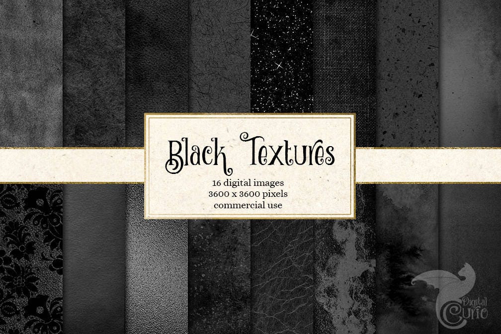 Rough Black Art Paper Texture Notebook by Textures