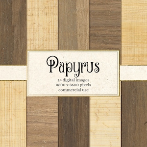Papyrus Textures Digital Paper, Egyptian papyrus printable backgrounds, ancient paper scroll texture, Egypt digital scrapbook paper download