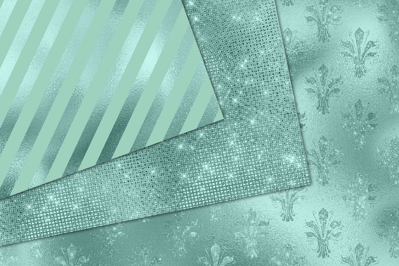 Robin's Egg Digital Paper Robin Egg Blue and Mint Etsy