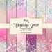 Pink Holographic Glitter Digital Paper, Commercial Use (digital ...