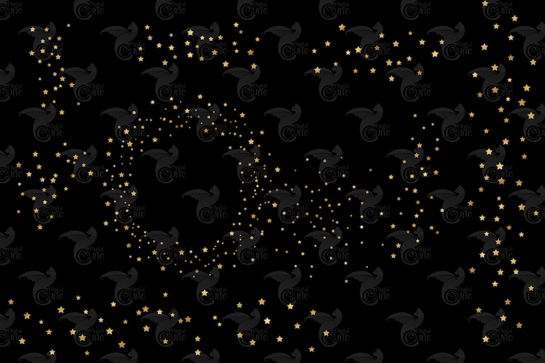 Gold Star Clipart, Glitter Clip Art, Gold foil stars, Celestial Clipart, starry night sky PNG Digital Instant Download Commercial Use image 5