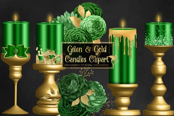 green-and-gold-candles-clip-art-digital-candle-graphics-in-etsy