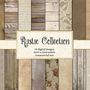 Rustiek digitaal papier, rustieke houten achtergronden, jute en kant, rustieke armoedige huwelijksachtergronden, foto-achtergronden, rustieke texturen