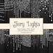 Fairy Lights Clipart, Digital Paper, Bokeh String Lights Clip Art, Wedding Photography Overlays, Christmas Lights, Photoshop Brushes 