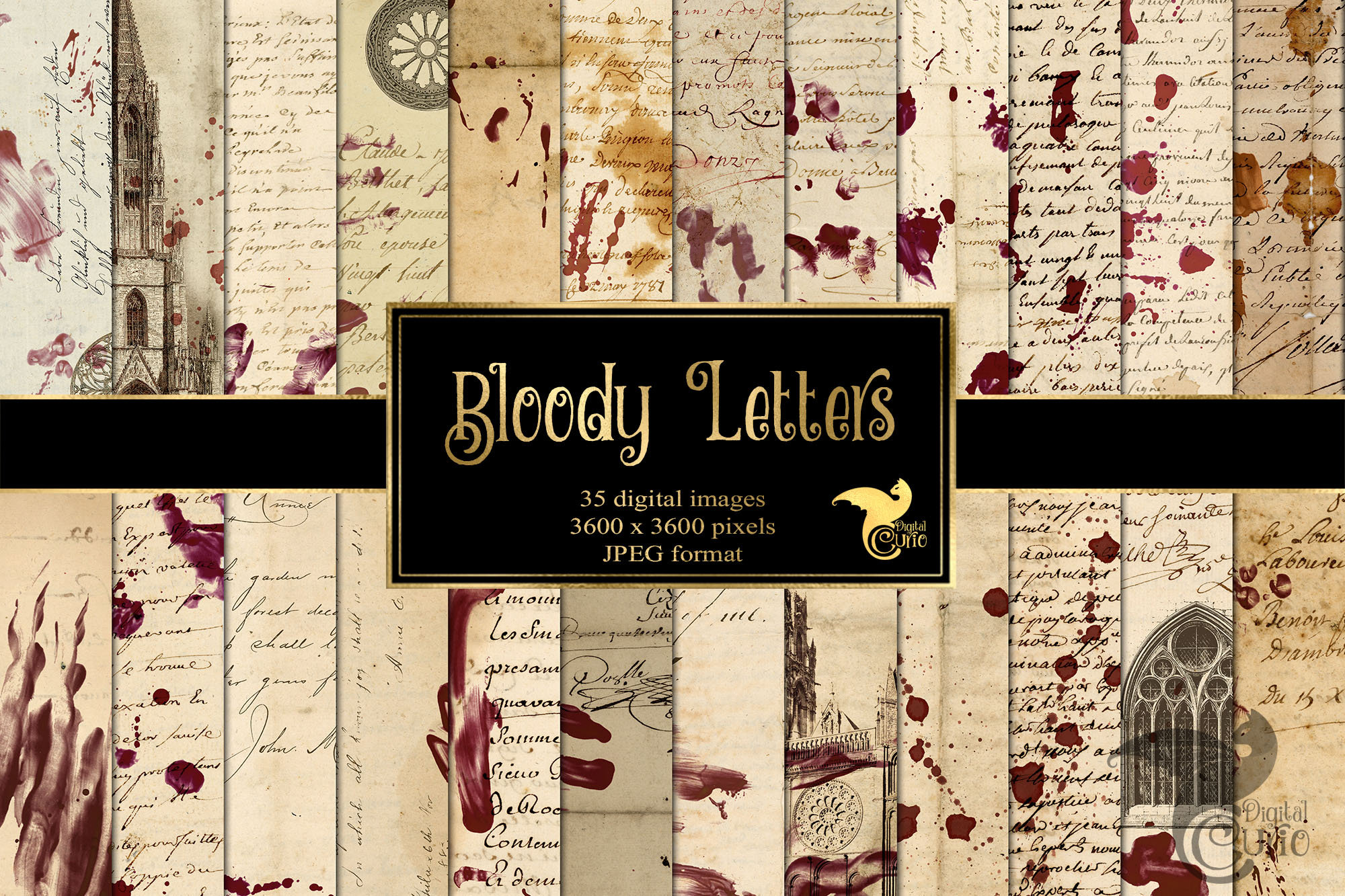 その他 Bloody Letter Bloody Typography Vector Alphabet Set Featuring Stock Vector