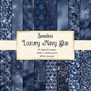 Carta digitale blu scuro di lusso, texture blu metallizzato senza soluzione di continuità, glitter blu, lamina blu, download istantaneo di paillettes blu uso commerciale