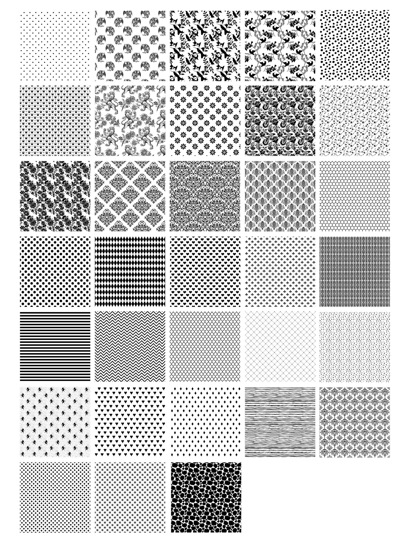 Black Pattern Overlays Digital Instant Download png | Etsy