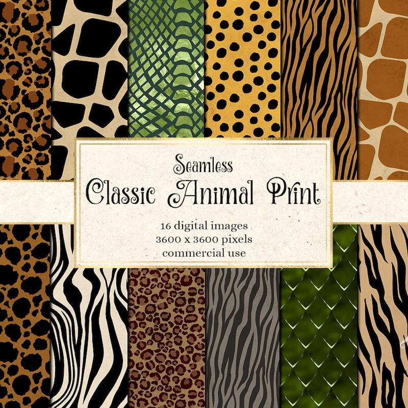 Animal Print Paper - Etsy
