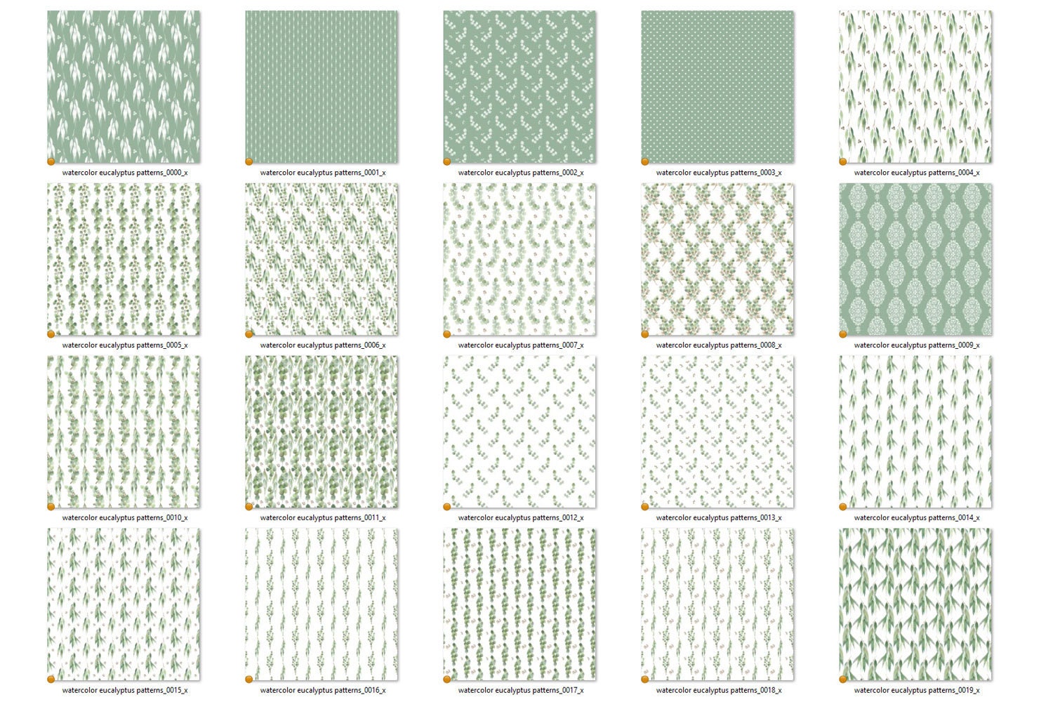 Watercolor Eucalyptus Digital Paper Seamless Eucalyptus - Etsy Australia