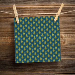 Gold Pineapple Digital Paper – Tropical Scrapbook Patterns (digital ...