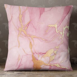 Carta digitale in marmo rosa e oro, texture in marmo senza cuciture con accenti in lamina d'oro, per uso commerciale immagine 6