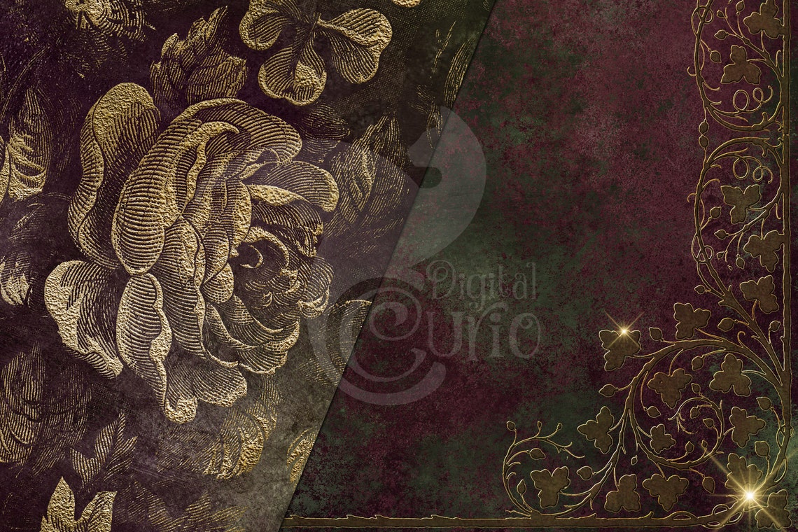 Dark Boudoir Digital Paper Ornate Backgrounds With Baroque - Etsy