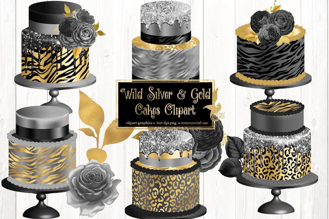 880 Best Gold and Silver Cakes Ideas