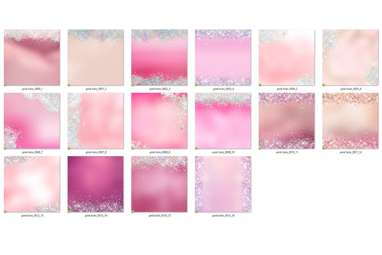 Pink Holographic Glitter Digital Paper, Commercial Use (digital ...