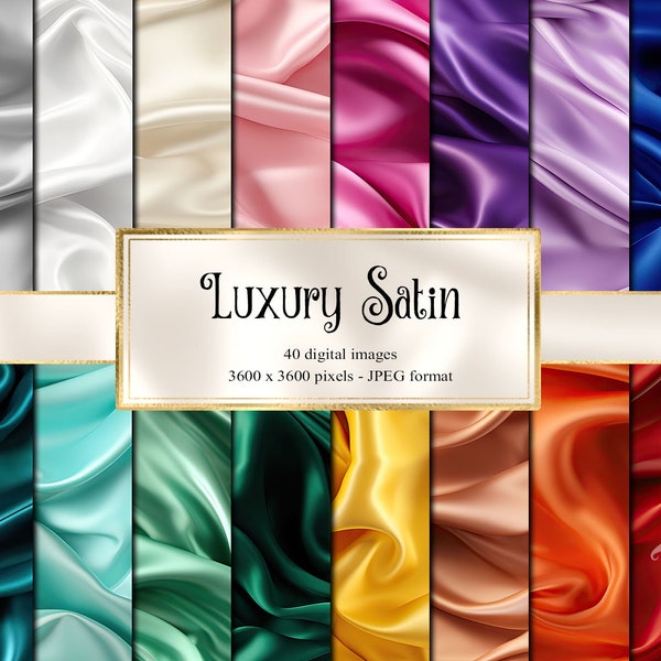 Luxury Satin Textures - silky digital paper printable backgrounds for commercial use