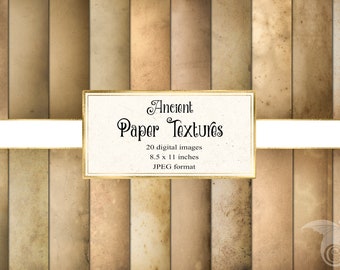 Ancient Paper Textures, Vintage Backgrounds (Digital Download)