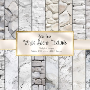 Papel Digital de texturas de piedra blanca, papel digital de pared de ladrillo rústico transparente para imprimir fondos de tablones de madera de papel de álbum de recortes