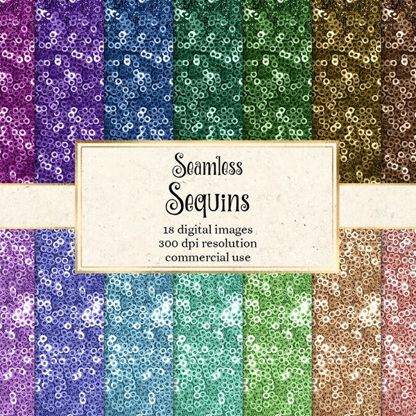 Sequin Textures - seamless sequins digital paper printable instant download for commercial use