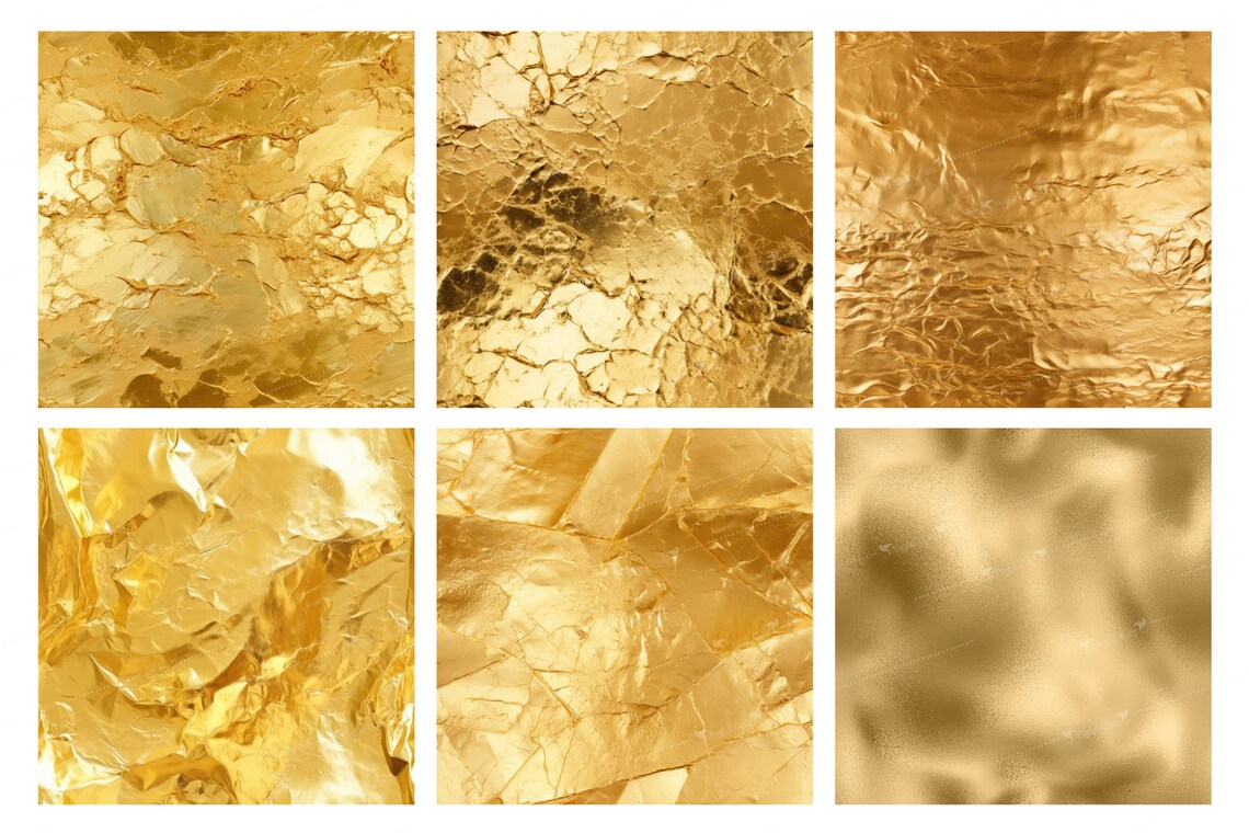 Gold Foil Textures, Shimmer Digital Paper (JPG) - Etsy