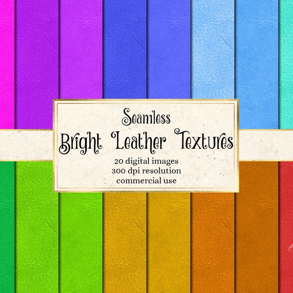 Bright Leather Textures, seamless leather digital paper, printable leather backgrounds, suede digital paper, commercial use instant download