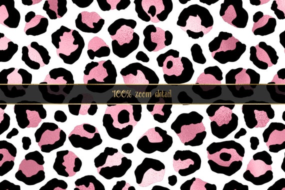 Pink and Gold Leopard Digital Paper, Seamless Leopard Spot Pink and Gold Leopard Digital Paper, Seamless Leopard Spot