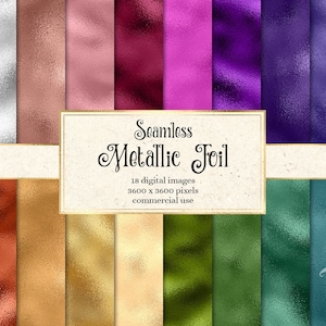 Metallic Foil Texturen - nahtlose Folie auf Digitalpapier zum Ausdrucken sofort download für kommerzielle Nutzung