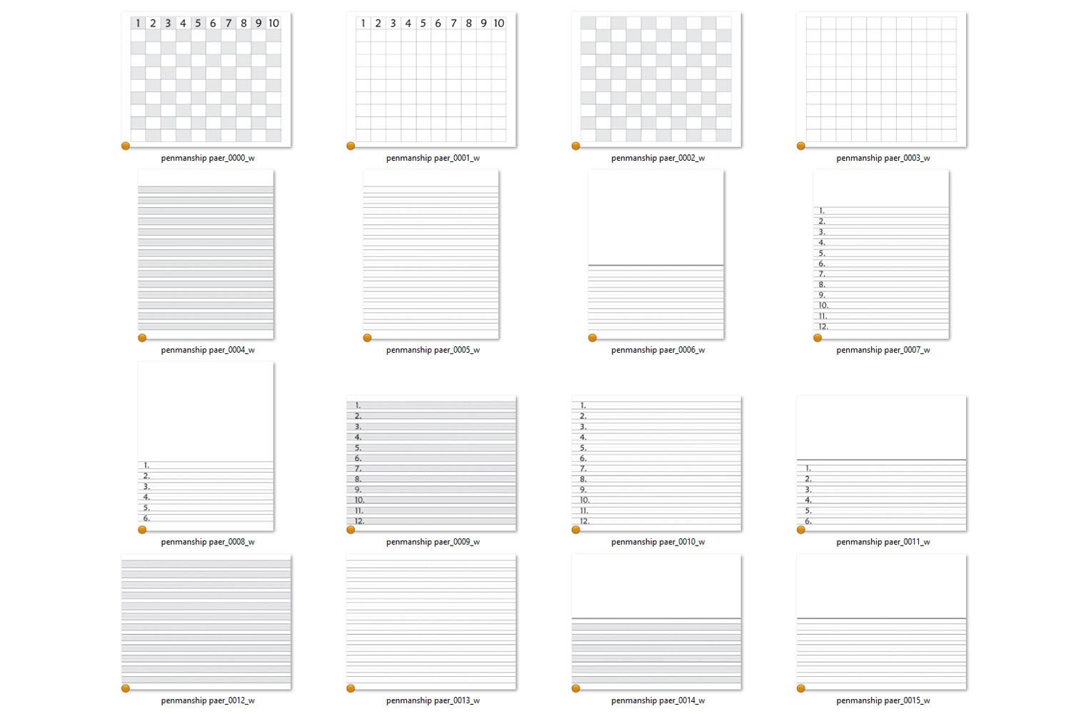 Printable Penmanship Paper in Digital Format Download and | Etsy