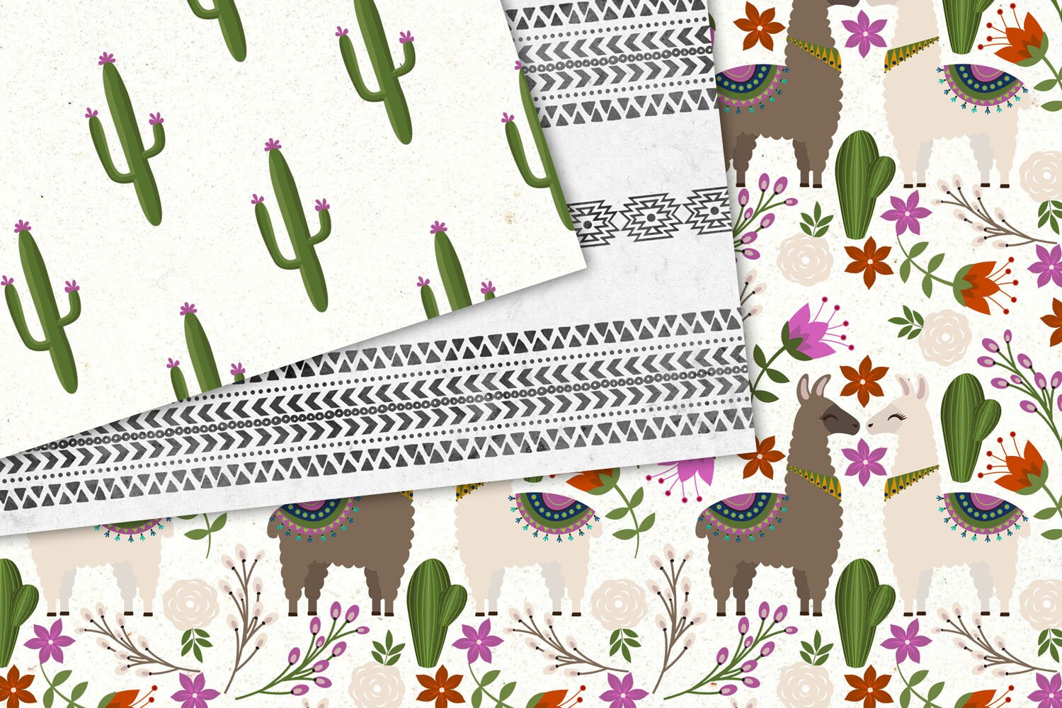 Llama Digital Paper Seamless Llama Patterns Printable - Etsy