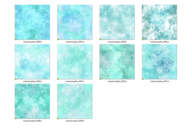 Turquoise Galaxy Digital Paper – Seamless Watercolor Textures (digital ...