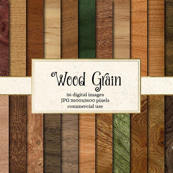 Wood Grain Textures digital paper, rustic wood scrapbook paper pack, wood backgrounds, wood digital printable scrapbook paper download
