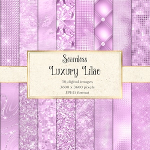 Luxury Lilac Textures Digital Paper, seamless purple glitter, purple foil, metallic purple texture backgrounds, instant download