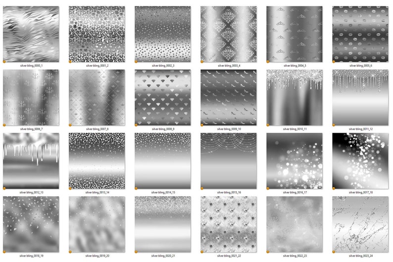 Silver Glitter Foil Digital Paper, Ombre Textures (digital Download) - Etsy