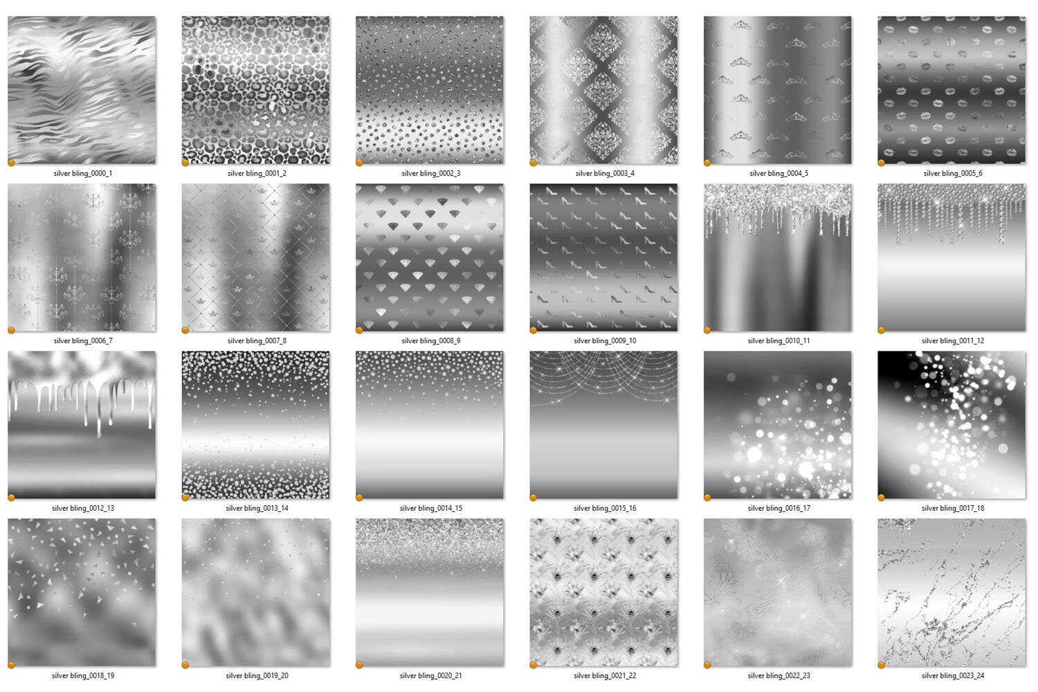 Silver Glitter Foil Digital Paper, Ombre Textures (digital Download) - Etsy