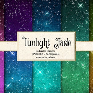 Twilight Fade Night Sky digitaal papier, Ombre Star digitaal papier, Scrapbookpapier achtergronden Instant Download commercieel gebruik