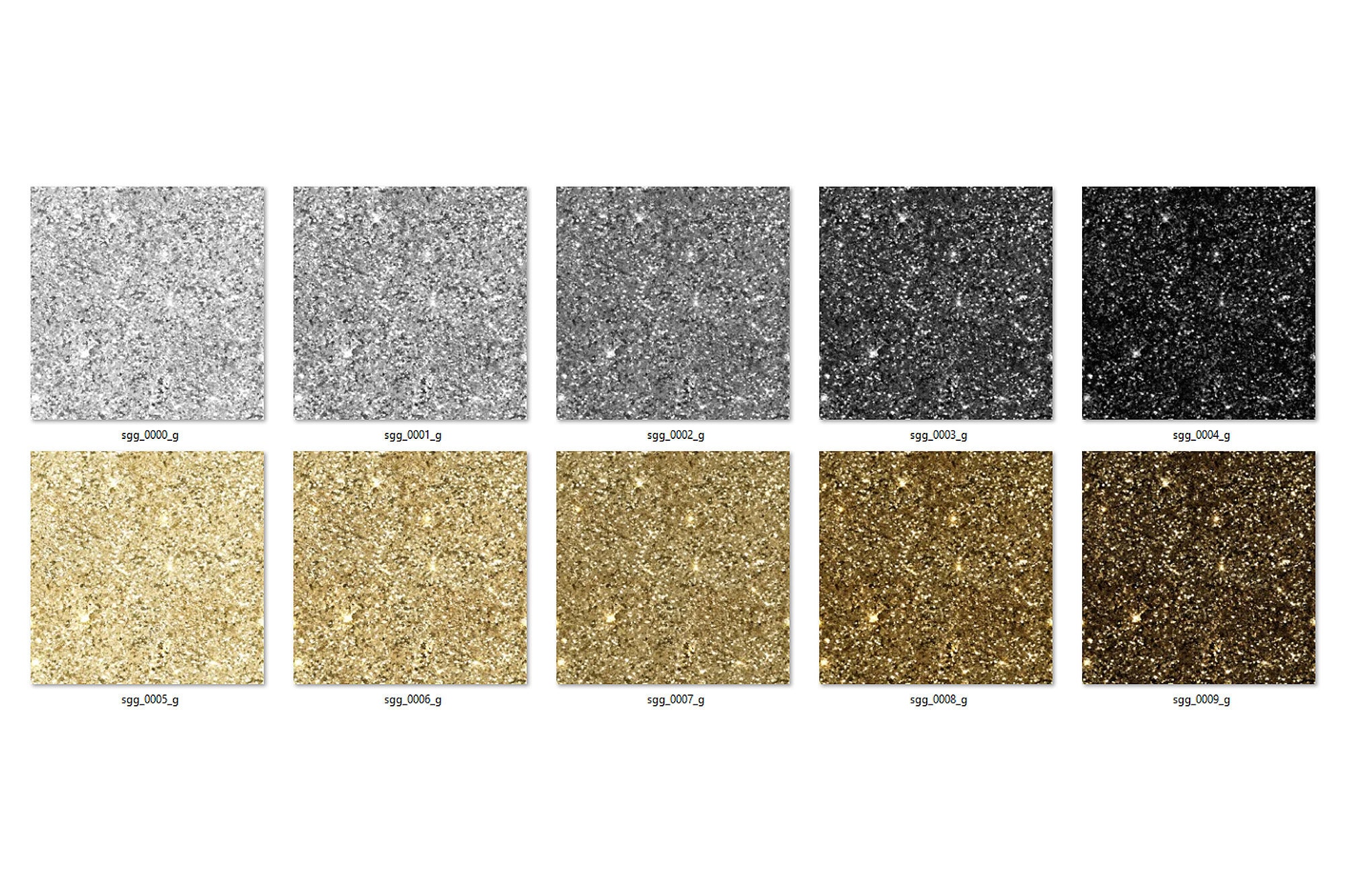 Silver and Gold Glitter Textures – Seamless Digital Paper (12x12 ...