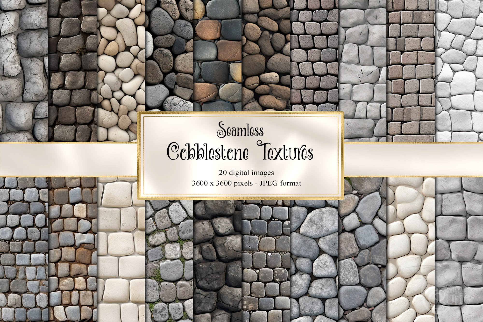 TW-035 Twig Texture Roller - Cobblestone