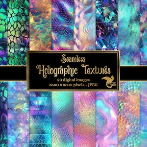 Holographic Textures - nahtlose digitale Hintergründe für kommerzielle Nutzung