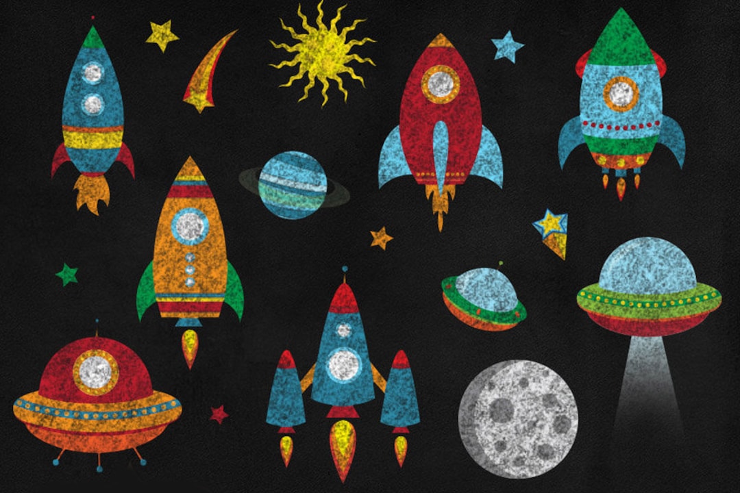 スペースロケット　アクリル画　原画 1-0203□A3アートポスター『NASA 宇宙 スペースシャトル ロケット 月