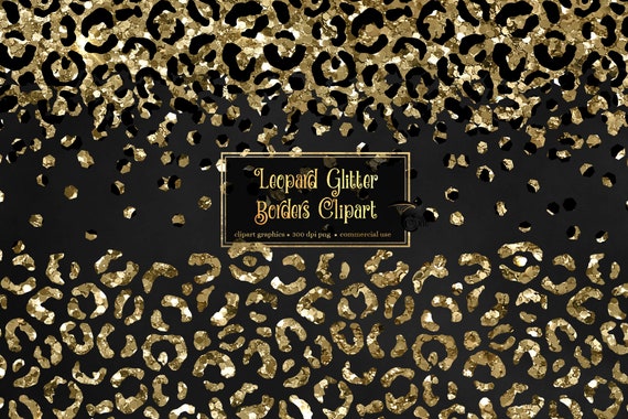 Gold Glitter Confetti Borders Clip Art. Glitter Borders and Frames.  Mettalic Confetti Clipart for Wedding Invitations. -  Sweden