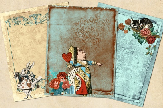 Alice Wonderland Inspired Notebook / Sketchbook / Journal – PinkPolish  Design