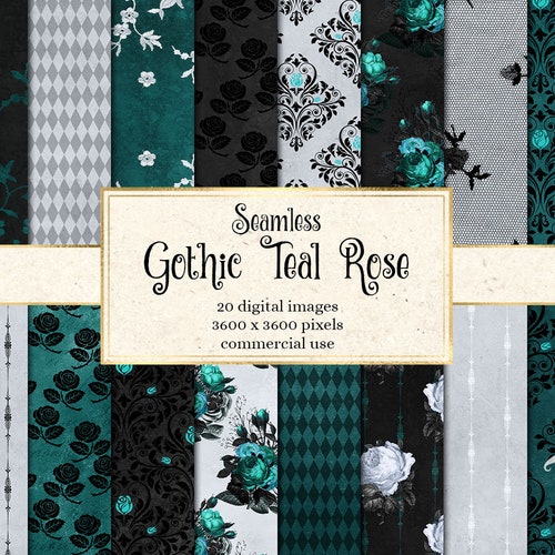 Gothic Purple Rose Digital Paper Seamless Rose Patterns With - Etsy