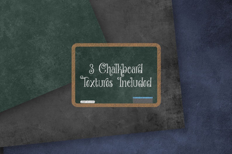 Chalkboard School Clipart 2 Back to School Clipart, School clip art, Chalk stationery, school bus, computers, science, digital blackboard image 2