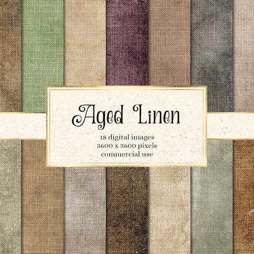 Aged Linen Digital Paper Distressed Texture Grunge Textures Etsy