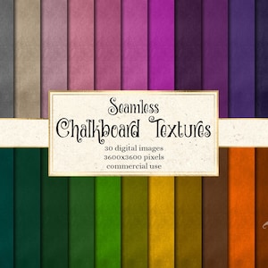 Seamless Chalkboard Textures - Regenbogen Kreidetafel digitales Papier für Schulanfang oder Hochzeitseinladungen sofortiger Download kommerzielle Nutzung