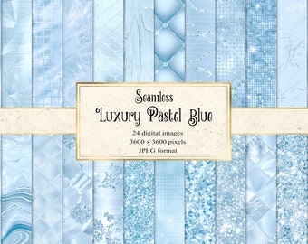 Luxury Pastel Blue digital paper, seamless blue scrapbook paper, baby blue glitter with glitter tufted texture backgrounds commercial use