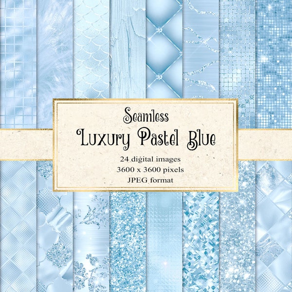 Luxury Pastel Blue digital paper, seamless blue scrapbook paper, baby blue glitter with glitter tufted texture backgrounds commercial use