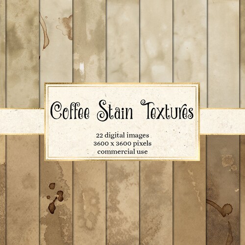 Coffee Stain Textures Digital Paper for Instant Download - Etsy