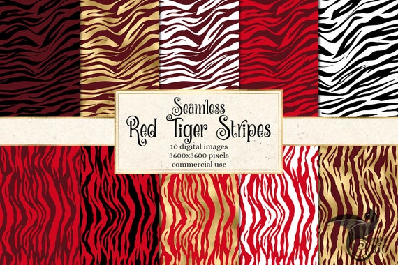 red tiger print